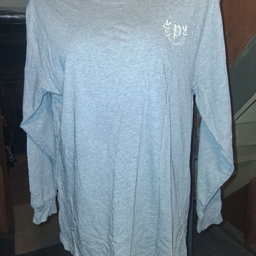 PINK Victoria's Secret Gray Long Sleeve Top